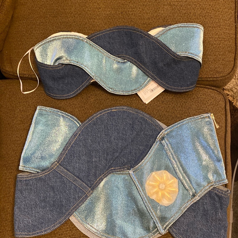 2 piece denim no stretch the statement piece